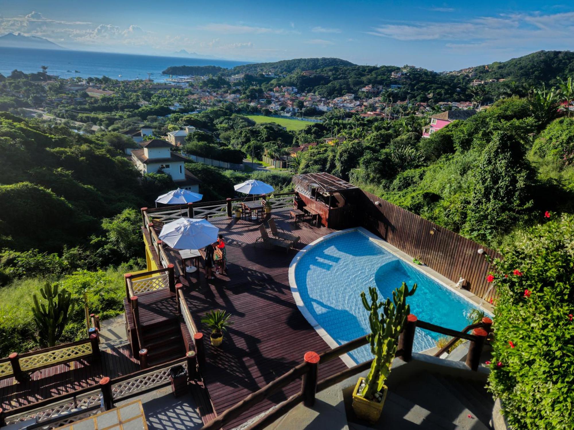 Bella Vista Ocean View Hotel Armacao dos Buzios Bagian luar foto View of the town from the hotel
