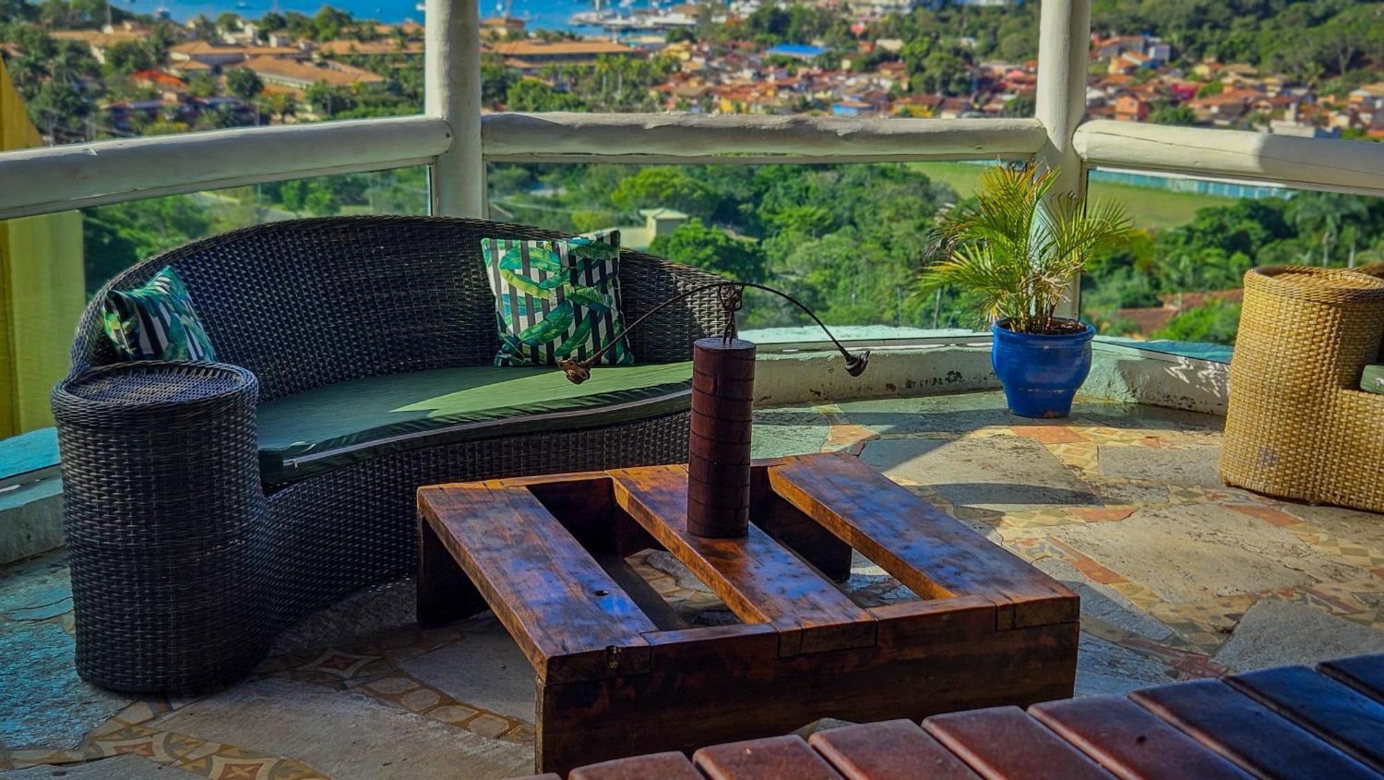 Bella Vista Ocean View Hotel Armacao dos Buzios Bagian luar foto A balcony in a house